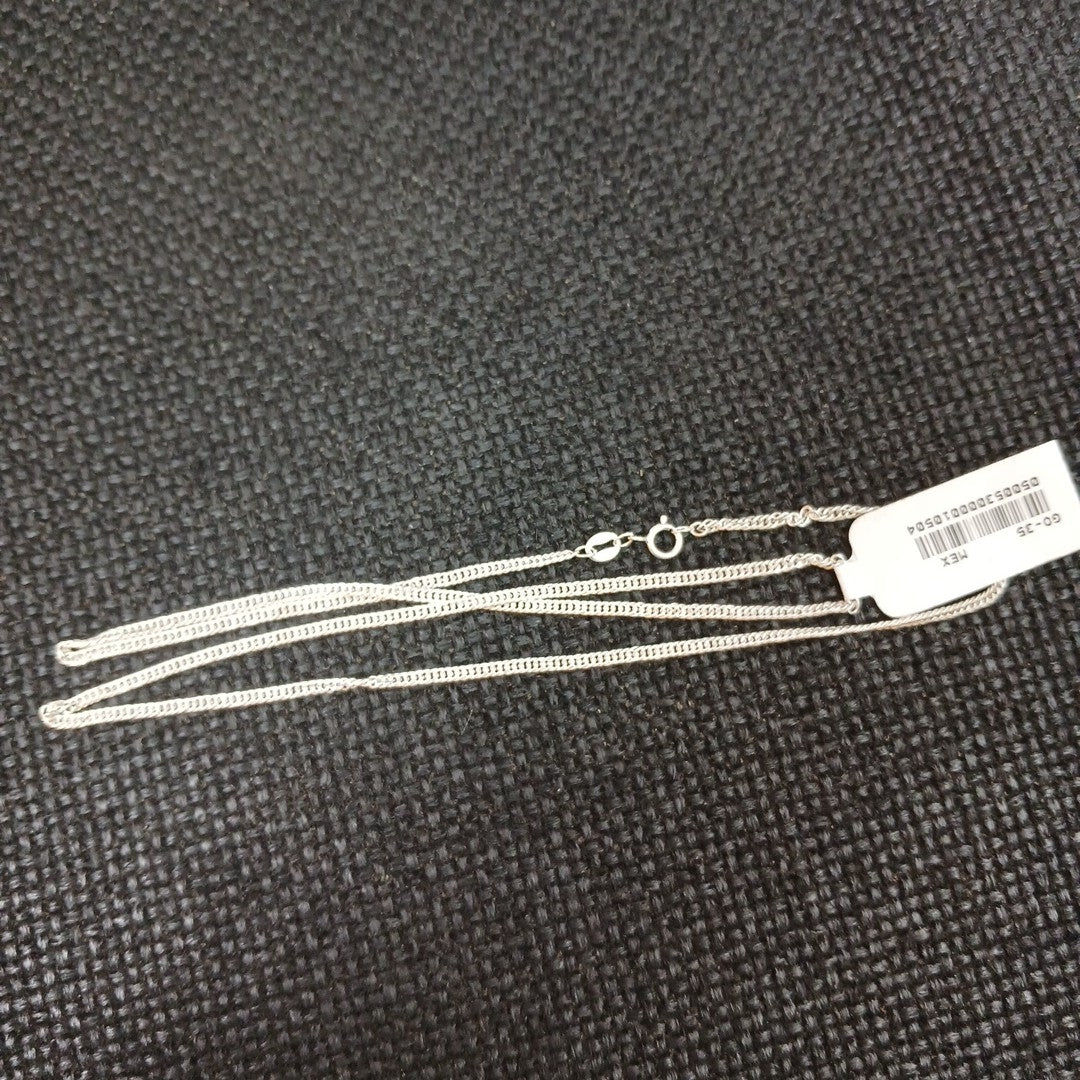 CADENA BARBADA PLATA .925 50 CM 4.32 GR (NUEVO)