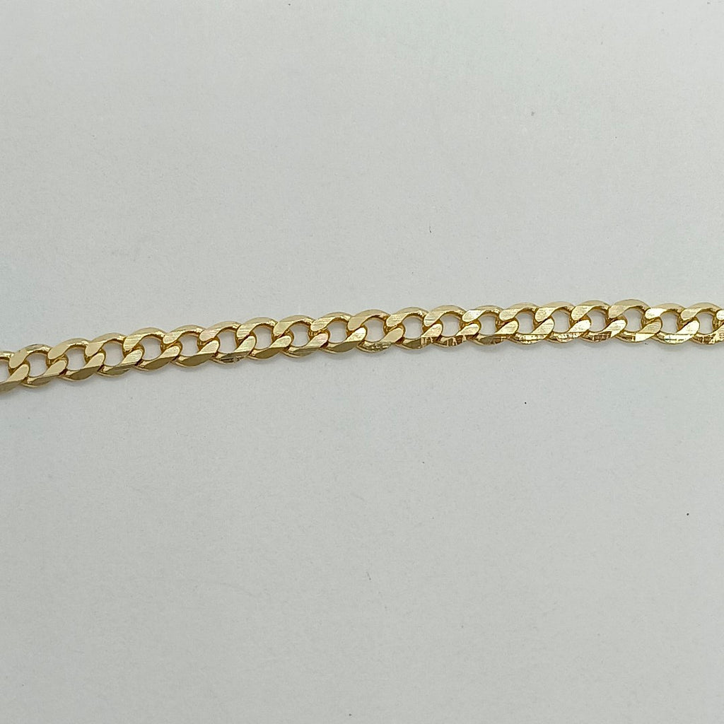 PULSERA TEJIDO BARBADA 14K 18 CM 2.1 GR (NUEVO)