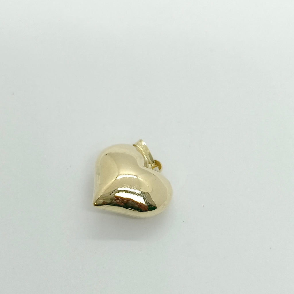 DIJE TEJIDO CORAZON LISO 14K 1.1 GR (NUEVO)