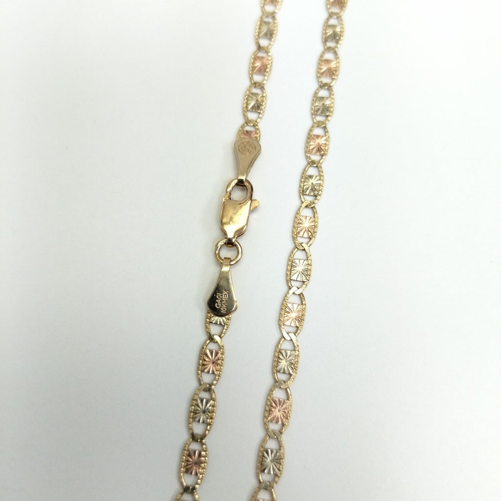 CADENAS TEJIDO GUCHI ORO 10K 55 CM 6.8 GR (NUEVO)