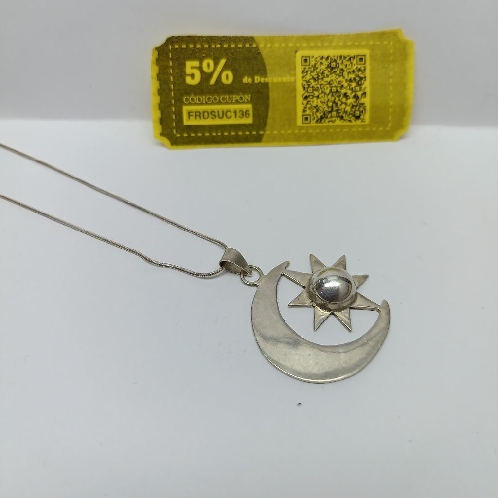 CADENA, DIJE PLATA 8.5 GRMS (SEMINUEVO)