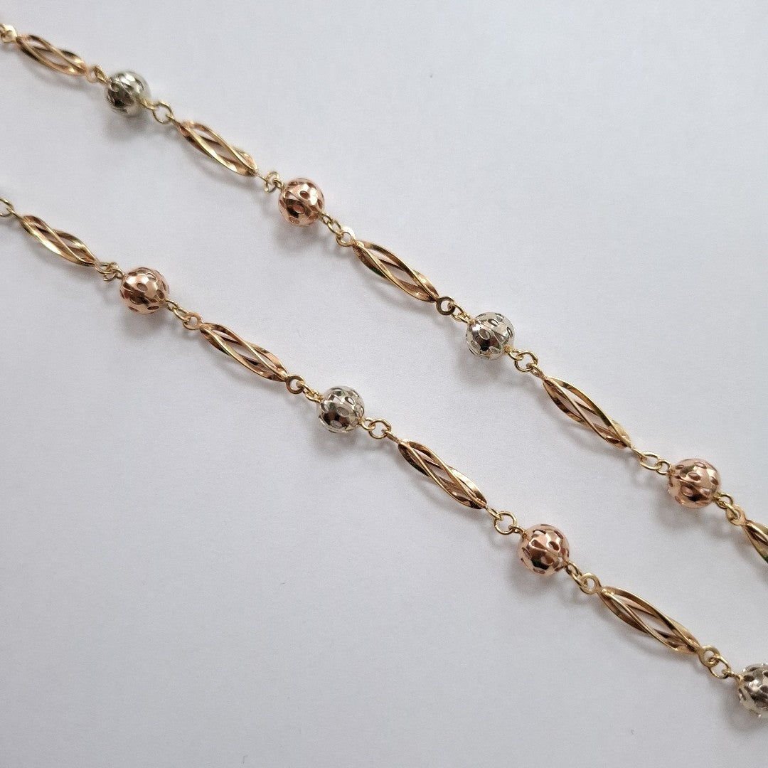CADENA ORO, RODIADO 14 K 14.8 GRMS (SEMINUEVO)