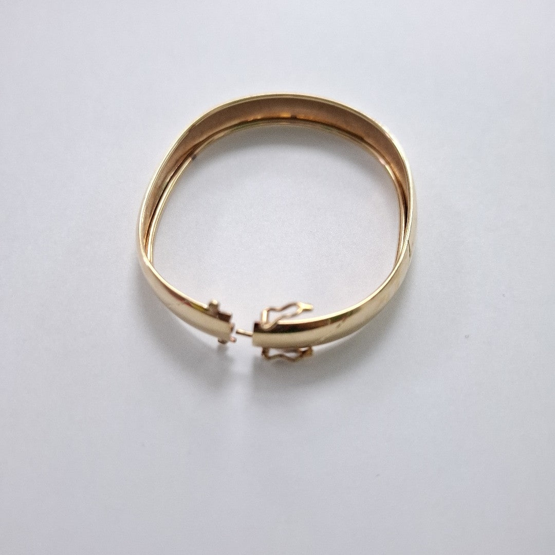 PULSERA RIGIDA ORO 14 K 7,40 GRMS (SEMINUEVO)