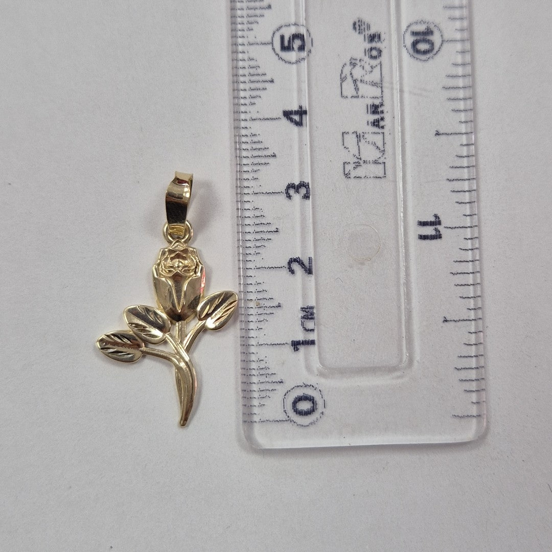 DIJE ROSA 10K 1.3 GR (NUEVO)