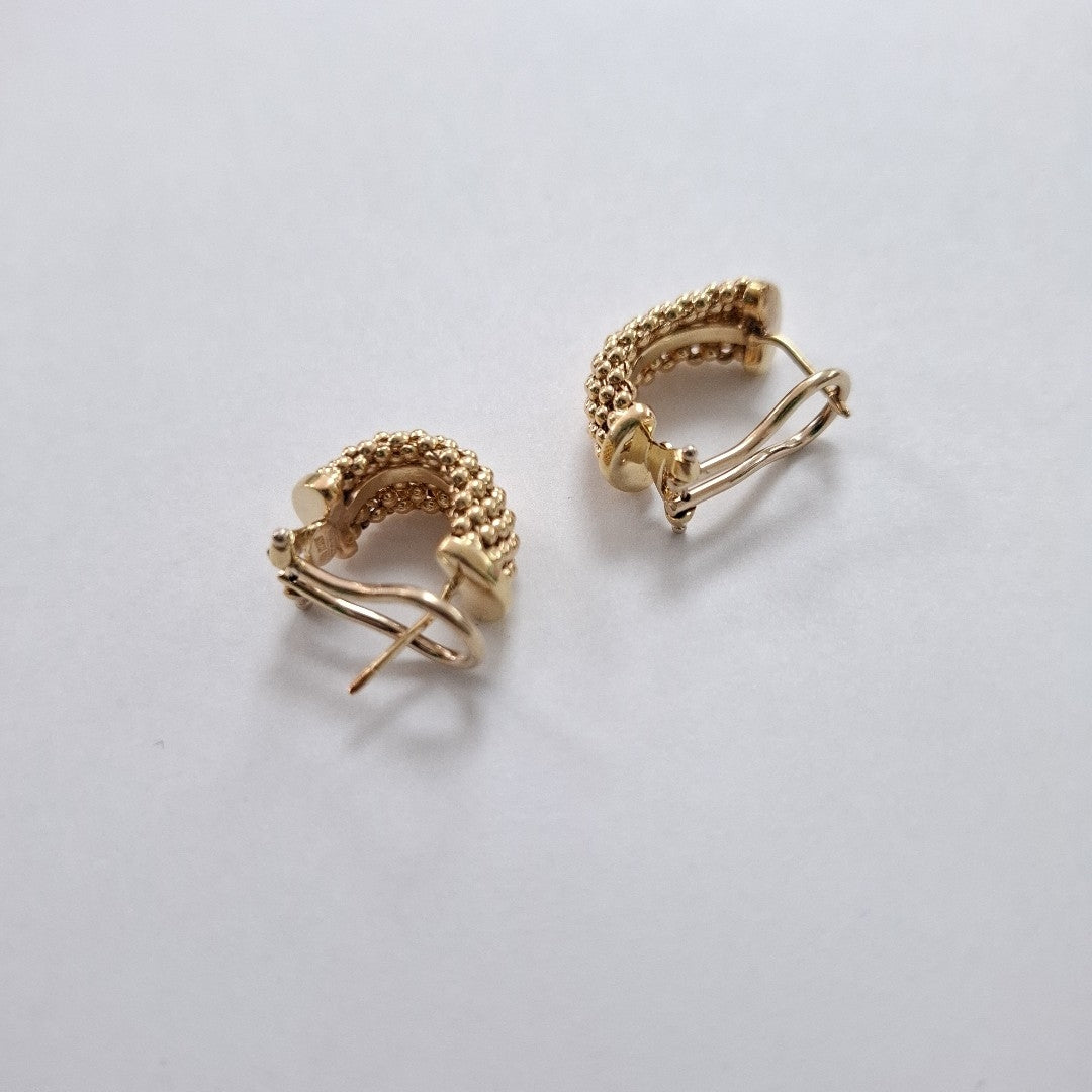 ARETES PAR ORO 14 K 7.7 GRMS (SEMINUEVO)