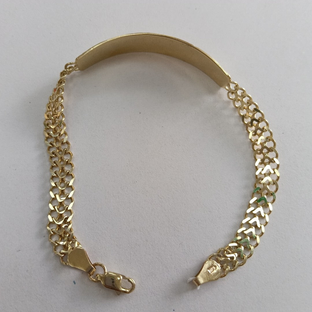 PULSERA ESCLAVA CHINO 14K 21 CM 9.7 GR (NUEVO)