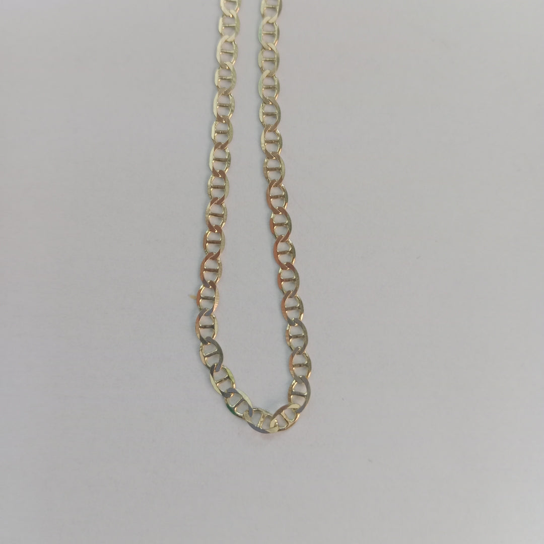 CADENAS TEJIDO GUCHI ORO 10K 55 CM 4.1 GR (NUEVO)