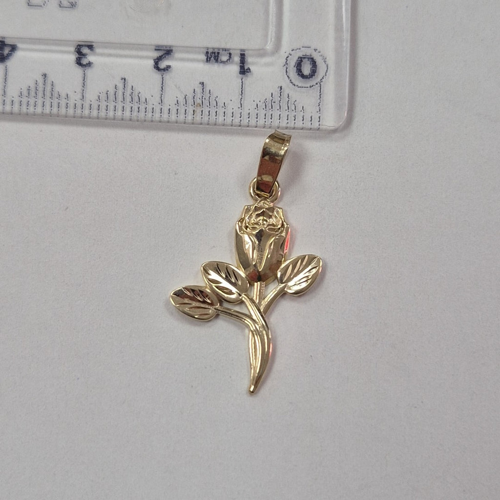 DIJE ROSA 10K 1.3 GR (NUEVO)