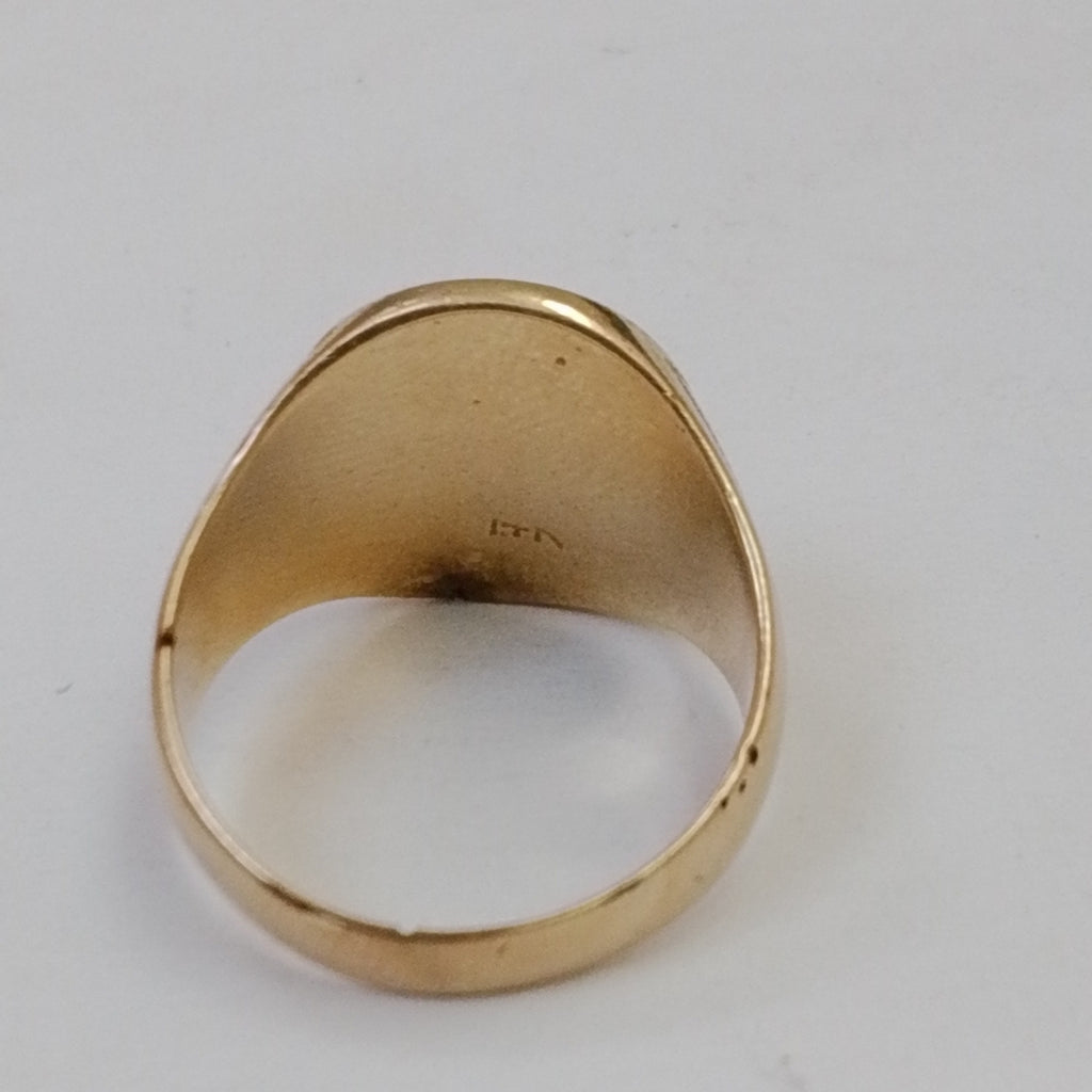 ANILLO CONMEMORATIVO ORO 14 K 8,00 GRMS (SEMINUEVO)