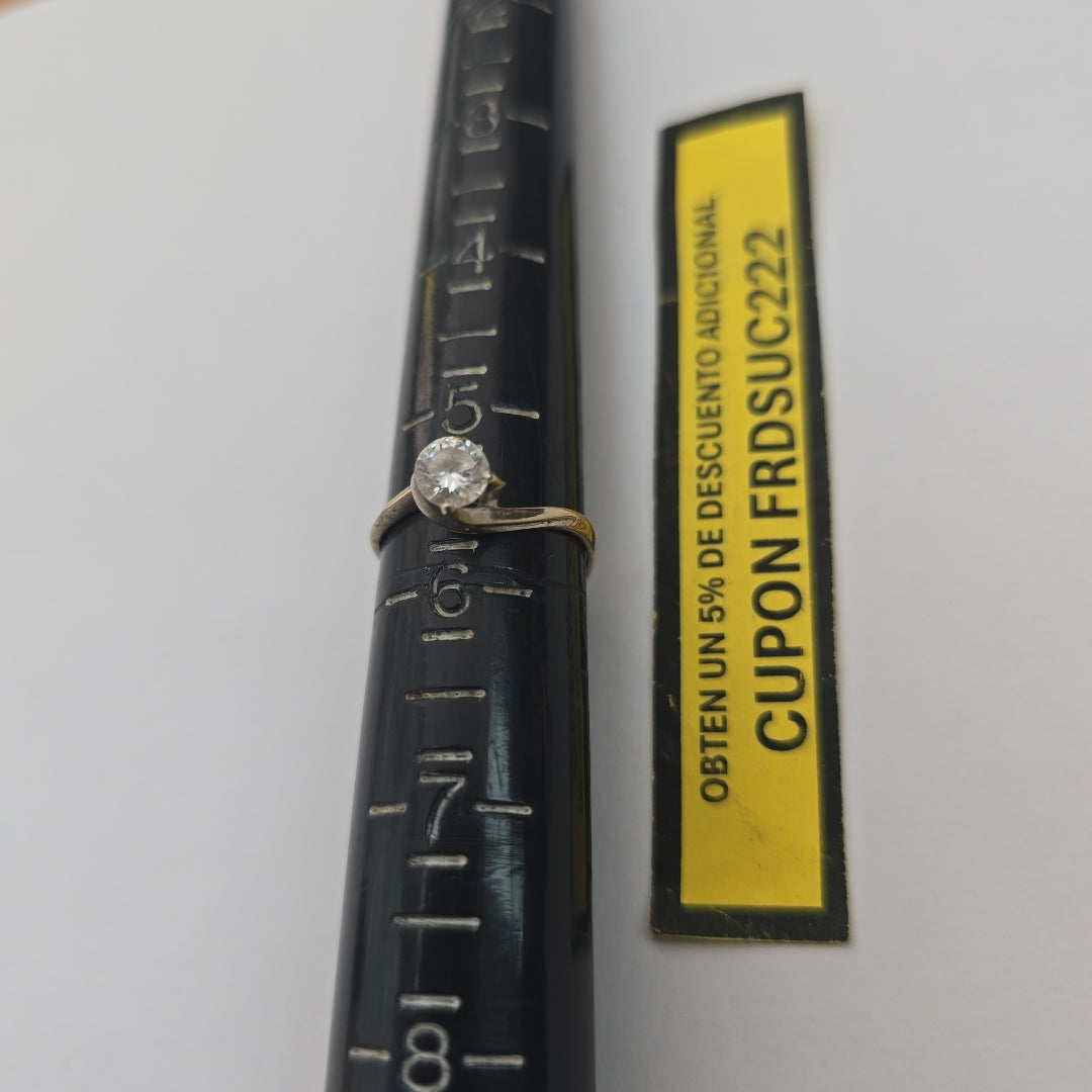 K1 1,70 GRMS 10 K ESPECIFICACIONES COMPLEMENTARIAS ANILLITO TIPO SOLITARIO CON S (SEMINUEVO)