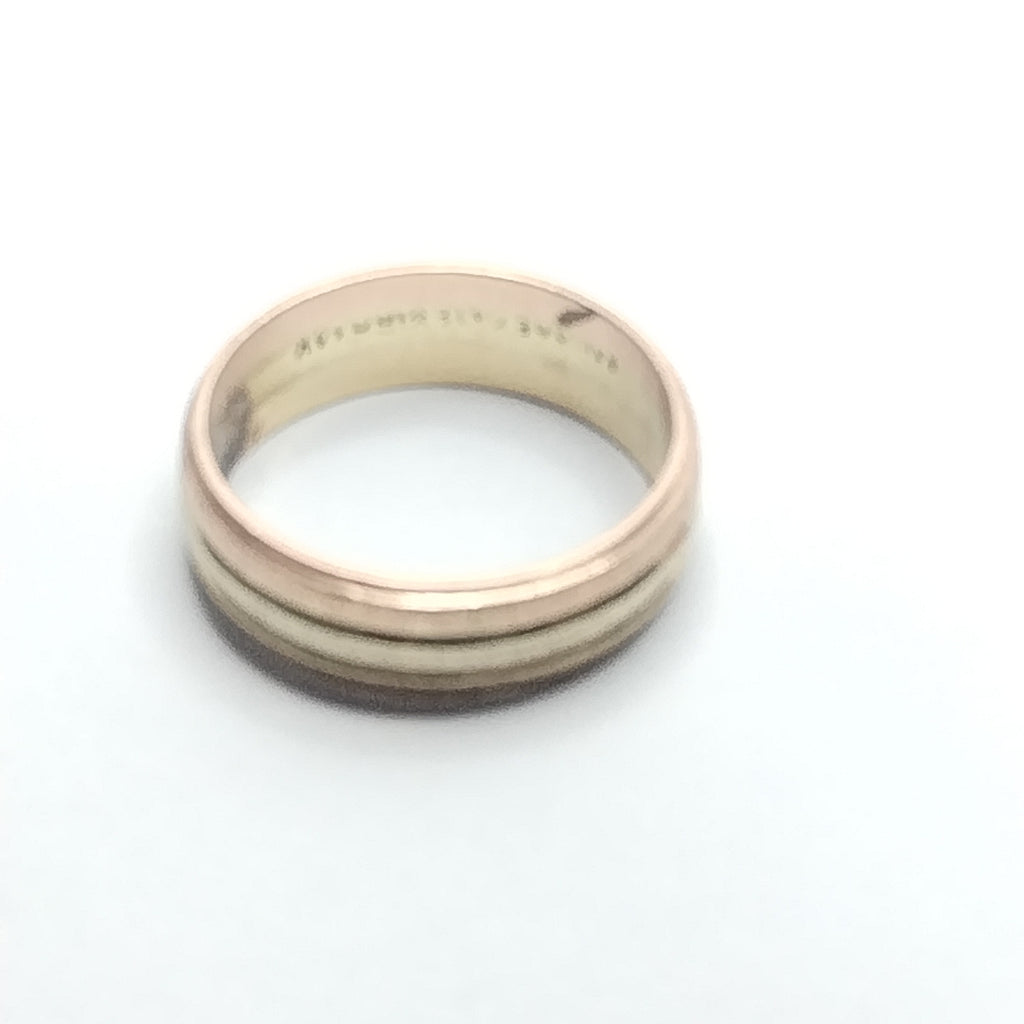 ANILLO ORO, ORO COMBINADO 14 K 4.2 GRMS (SEMINUEVO)