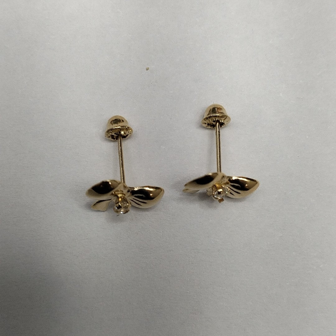 BROQUELES BROQUEL FIG MOÑO C CIRCONIA 14K 0.2441 GR (NUEVO)