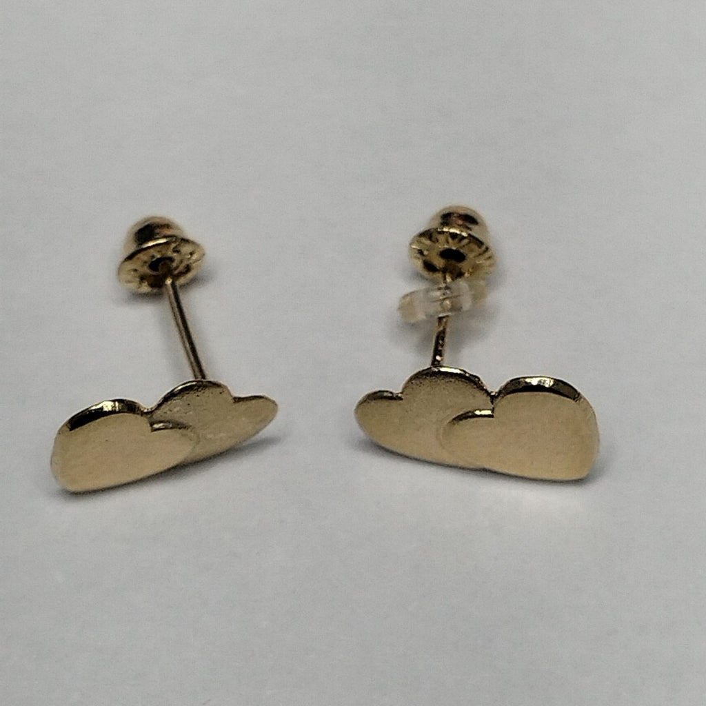 BROQUELES BROQUEL CORAZON DOBLE 14K 0.2171 GR (NUEVO)