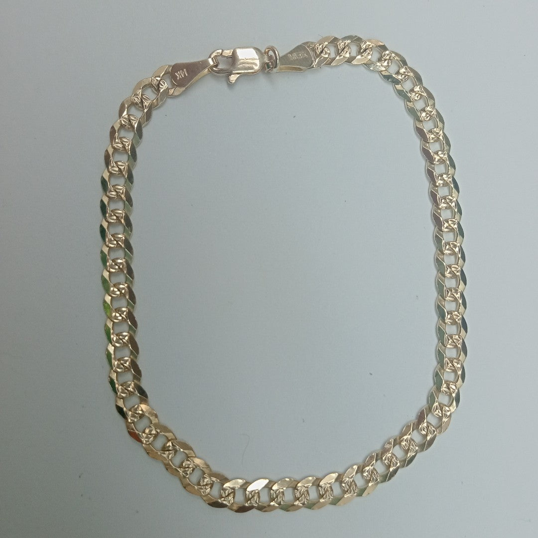 PULSERA BARBADA 14K 21 CM 7.5 GR (NUEVO)
