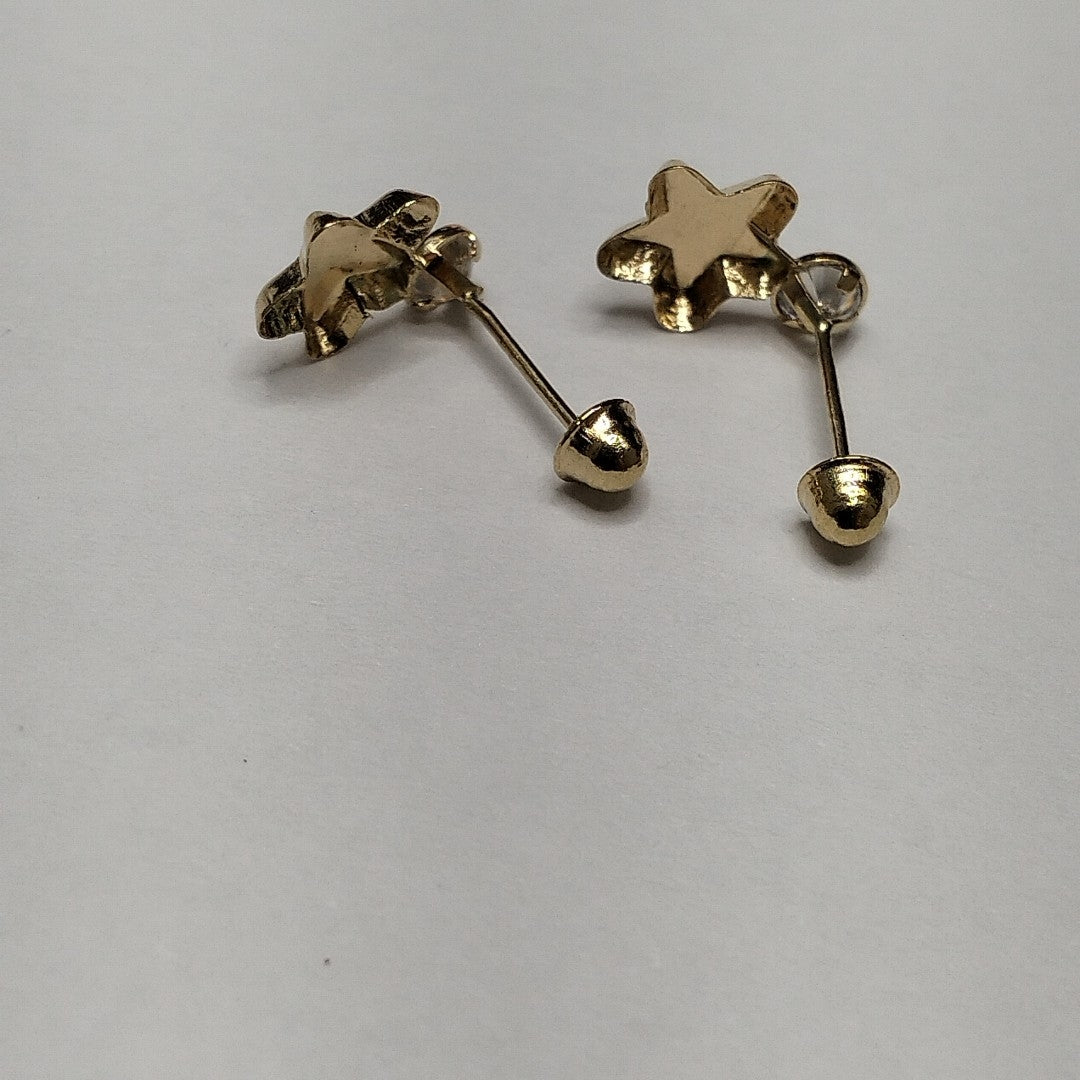 BROQUELES BROQUEL FIG ESTRELLA C CIRCONIA 14K 0.2603 GR (NUEVO)