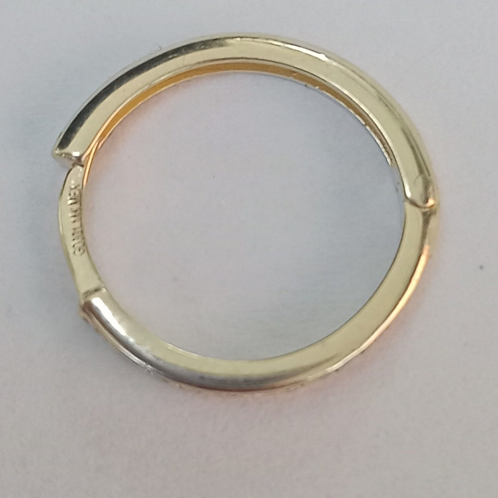 ARETES HUGGIES C CIRCONIA 14K 1.8 GR (NUEVO)