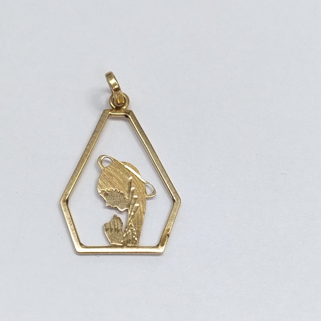 MEDALLA RELIGIOSA ORO 14 K 1.8 GRMS (SEMINUEVO)