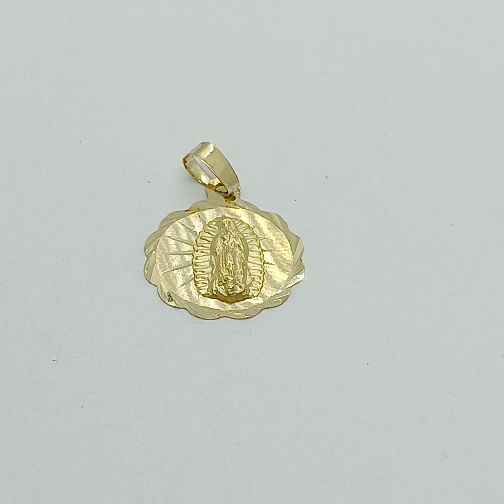 DIJE MEDALLA RELIGIOSA 14K 0.7 GR (NUEVO)