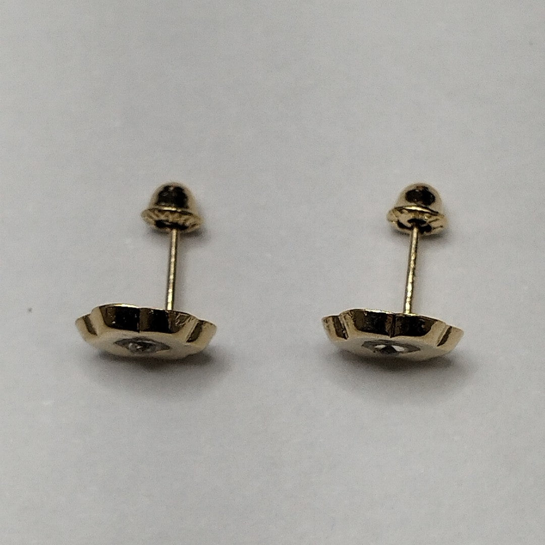 BROQUELES BROQUEL FIG FLOR C CIRCONIA 14K 0.2581 GR (NUEVO)