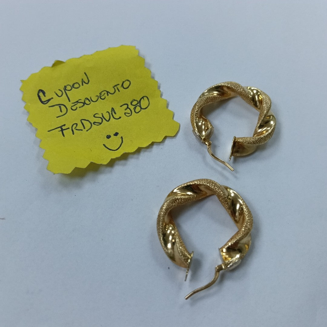 ARRACADAS PAR ORO 18 K 5.3 GRMS (SEMINUEVO)