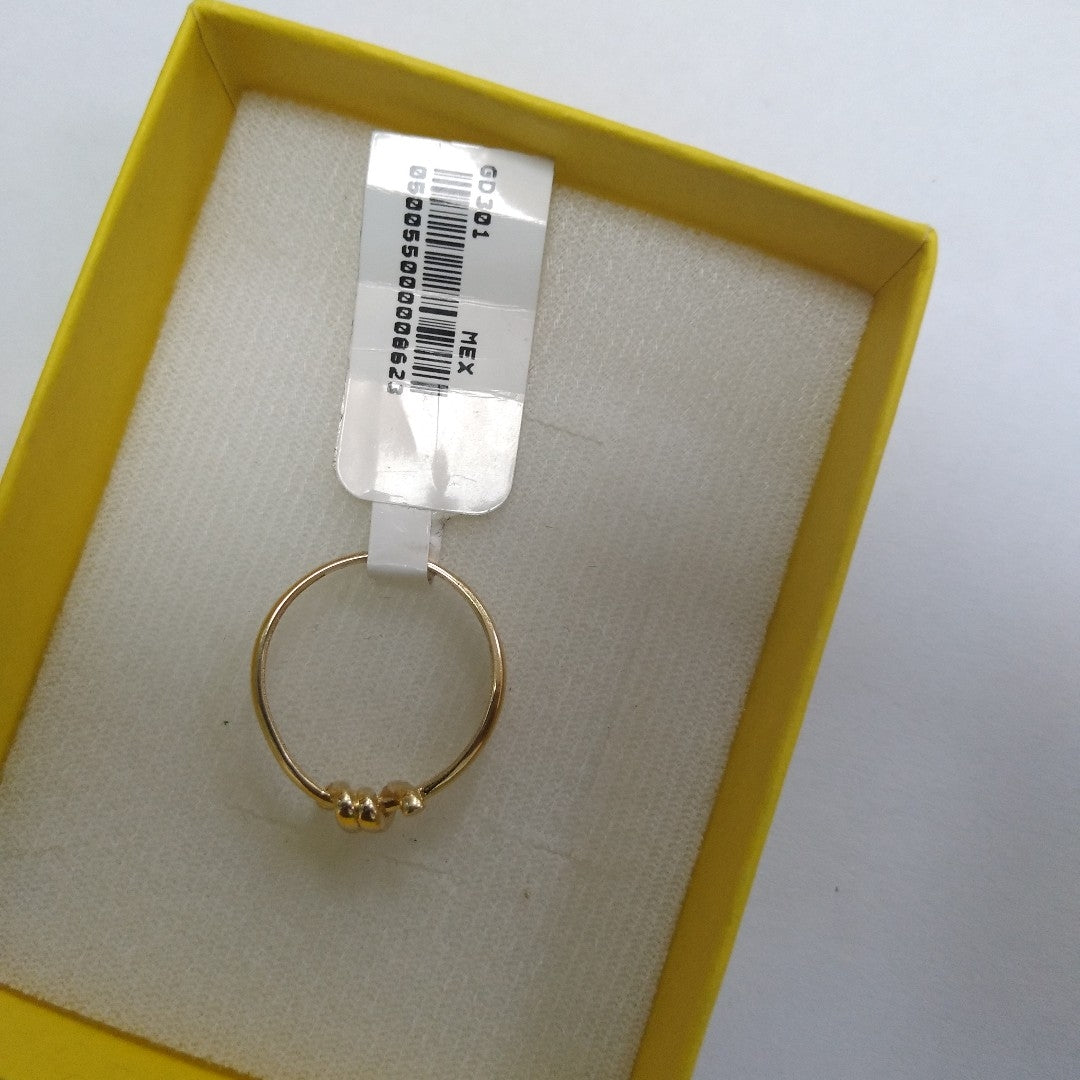 ANILLO ANILLITO C NUDO 14K 8 TALLA 2.3 GR (NUEVO)
