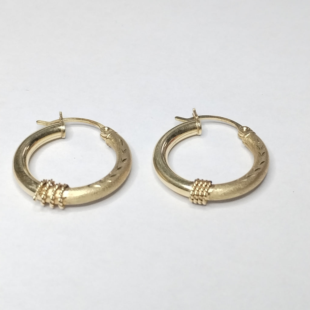ARRACADAS PAR ORO 14 K 2.6 GRMS (SEMINUEVO)