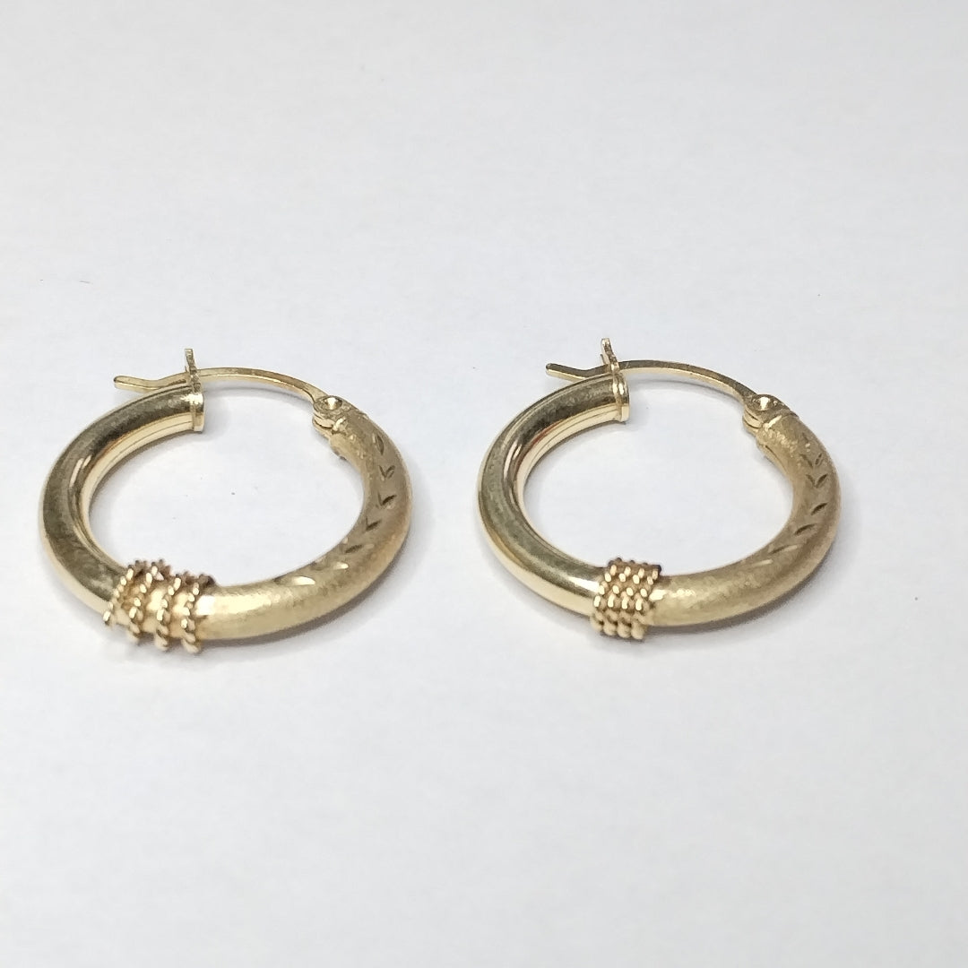 ARRACADAS PAR ORO 14 K 2.6 GRMS (SEMINUEVO)