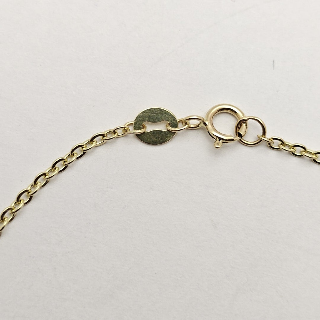 PULSERA ESPECIAL CON MARIPOSAS 14K 18 CM 2.1 GR (NUEVO)