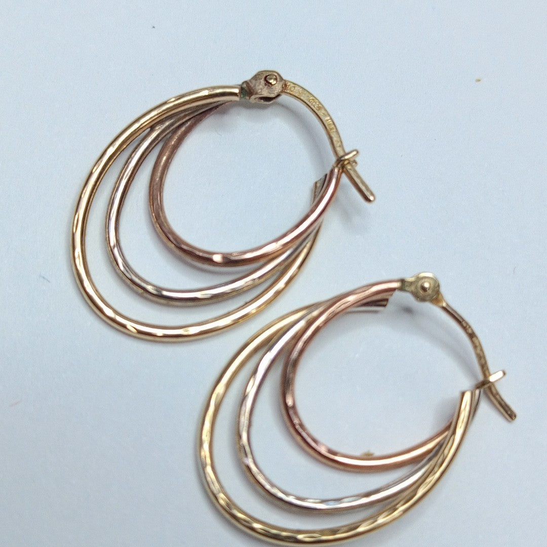 ARRACADAS PAR ORO 10 K 1.2 GRMS (SEMINUEVO)