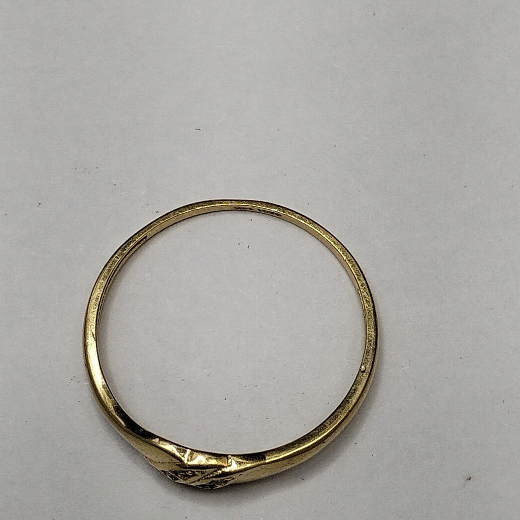 ANILLO ANILLITO C CIRCONIAS 14K 8.5 TALLA 1.2 GR (NUEVO)