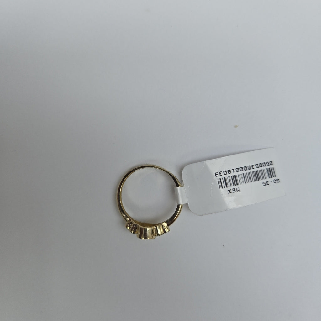 ANILLOS CIRCONIAS Y PIEDRA DE COLOR 14K TALLA 7 1.9 GR (NUEVO)