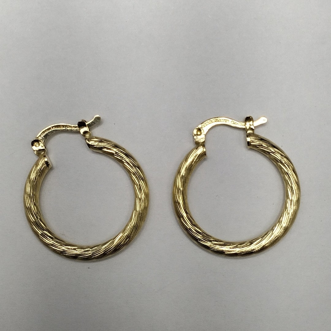 ARETES TEJIDO ARRACADAS ASTRIADAS 14K 2.9 GR (NUEVO)