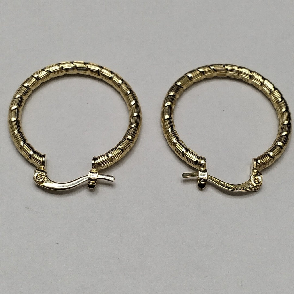 ARETES ARRACADAS LABRADAS 14K 3.2 GR (NUEVO)