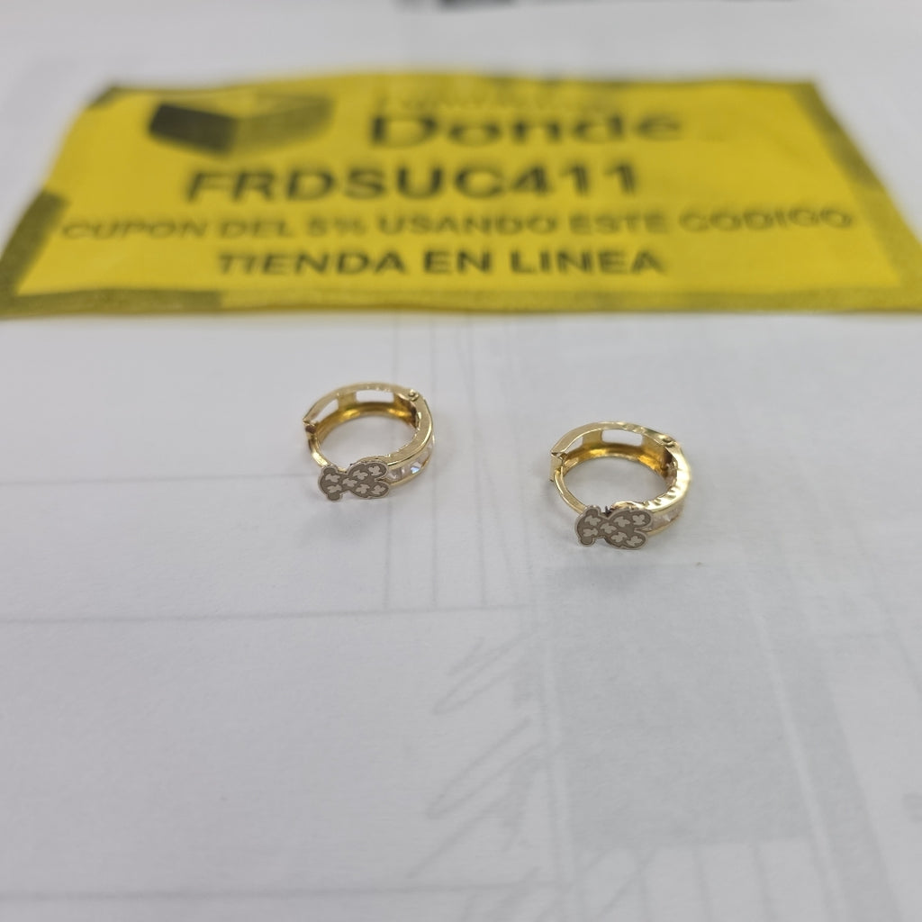 ARRACADAS PAR ORO 14 K 1,60 GRMS (SEMINUEVO)