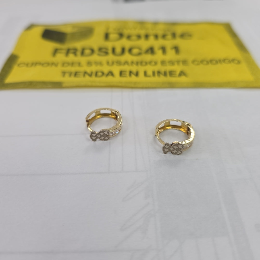 ARRACADAS PAR ORO 14 K 1,60 GRMS (SEMINUEVO)
