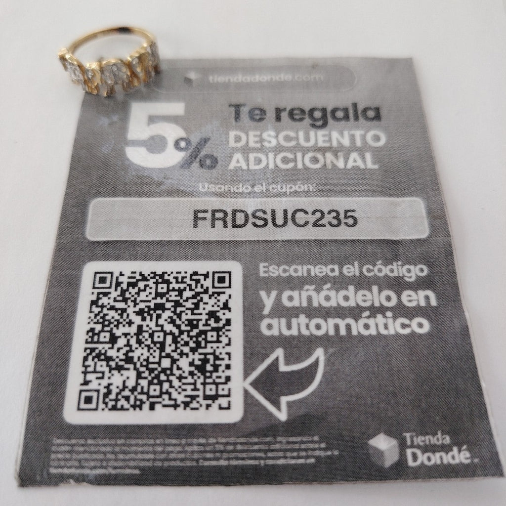 ANILLITO ORO COMBINADO 14 K 1,90 GRMS (SEMINUEVO)