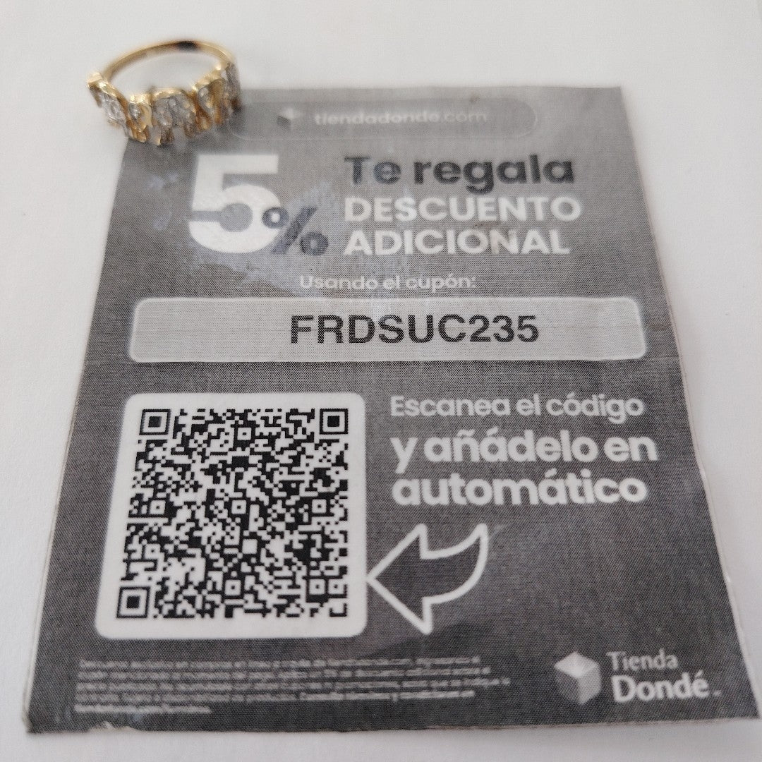 ANILLITO ORO COMBINADO 14 K 1,90 GRMS (SEMINUEVO)