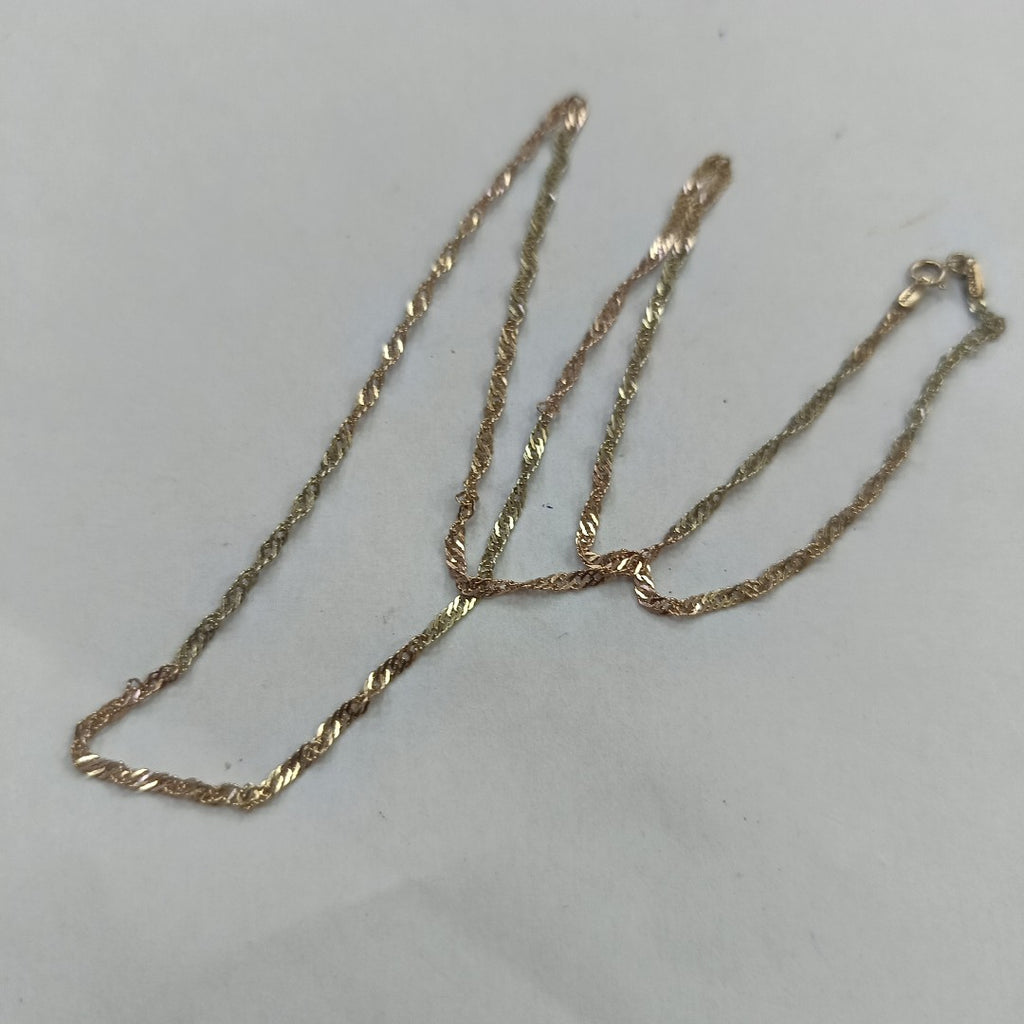 CADENA ORO COMBINADO 10 K 2,00 GRMS (SEMINUEVO)