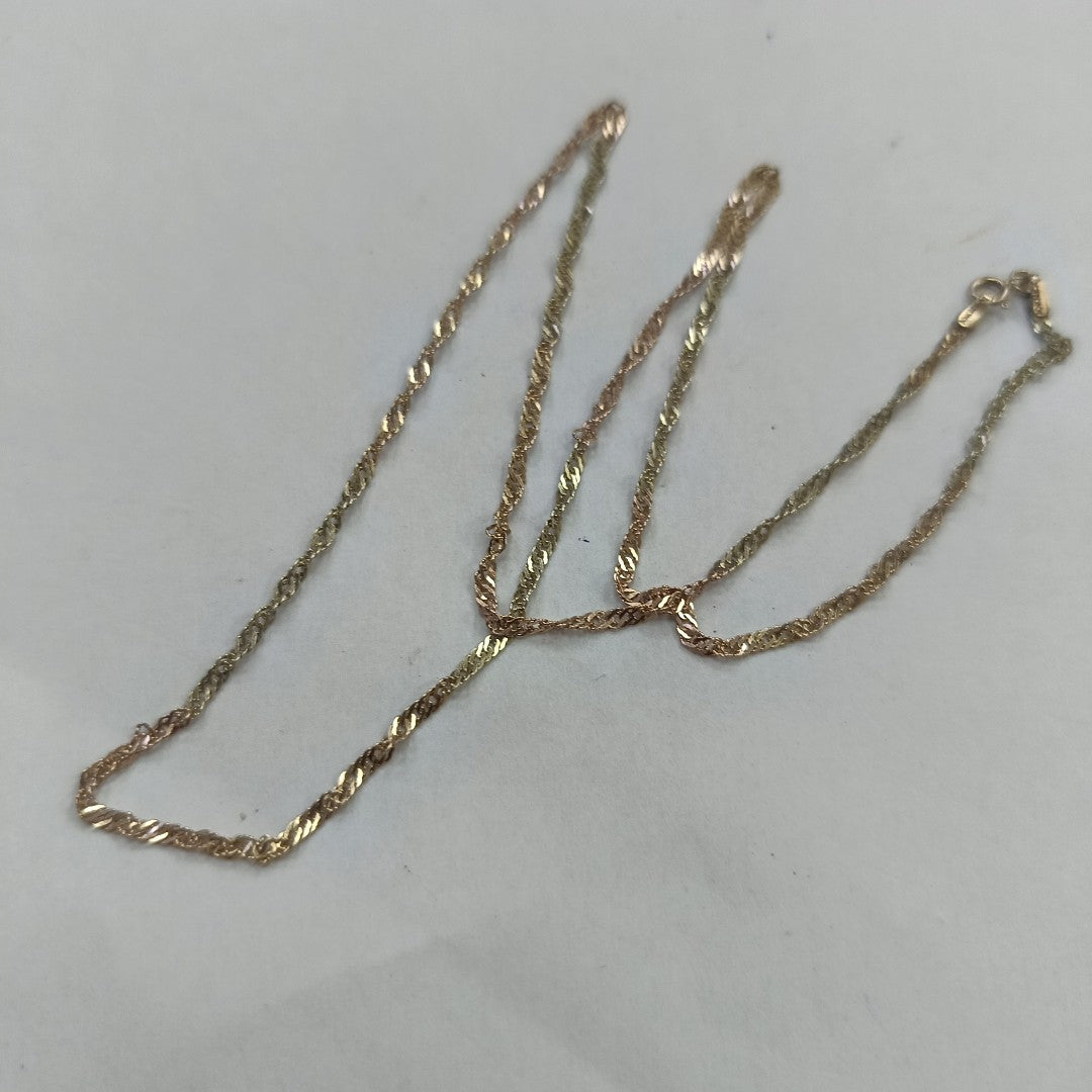 CADENA ORO COMBINADO 10 K 2,00 GRMS (SEMINUEVO)