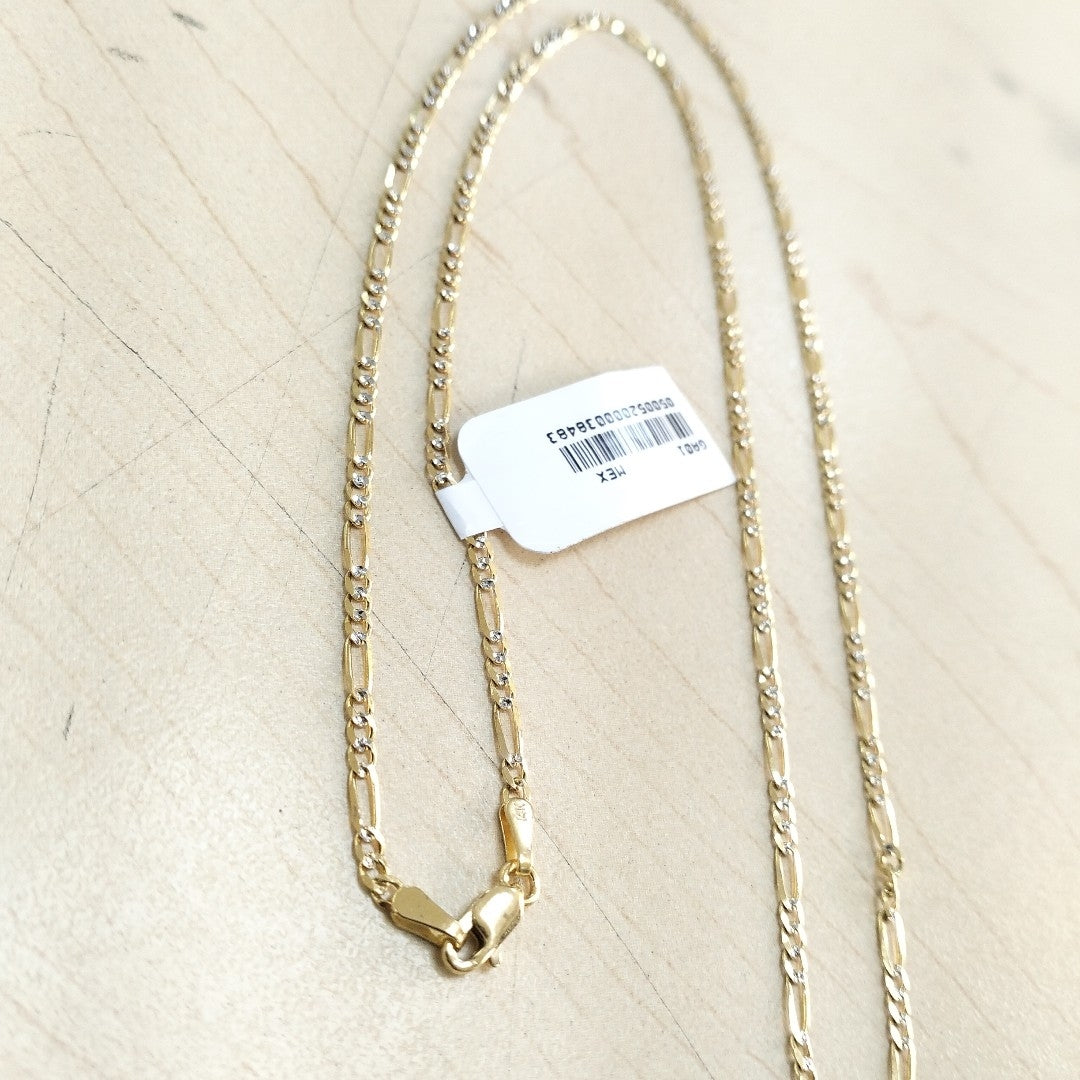 CADENA 3X1 DIAMANTADA 14K 55 CM 4.7 GR (NUEVO)