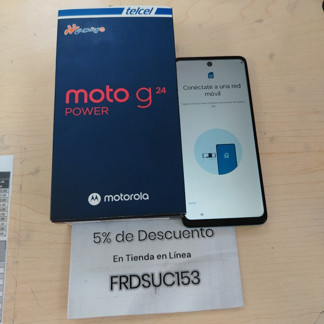 CELULAR MOTOROLA MOTO G24 POWER XT2425-1 (2024) 256 GB 8 GB RAM (SEMINUEVO)