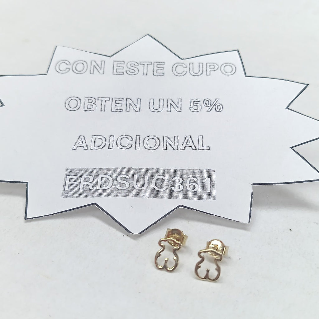 BROQUELES ORO 14K 0.8 (NUEVO)