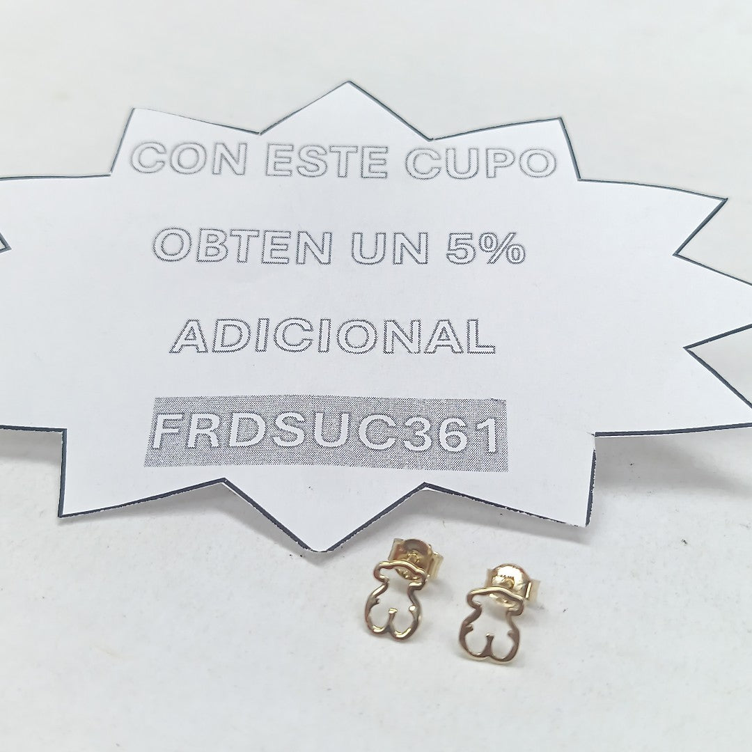 BROQUELES ORO 14K 0.8 (NUEVO)
