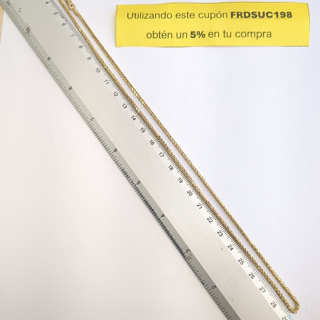 CADENA ORO 14 K 4.2 GRMS (SEMINUEVO)