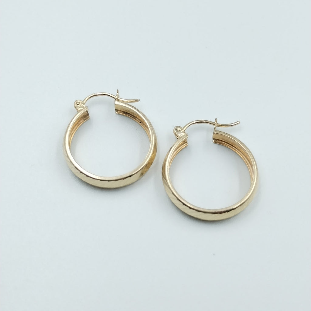 ARETES ARRACADAS LABRADAS 10K 2.3 GR (NUEVO)