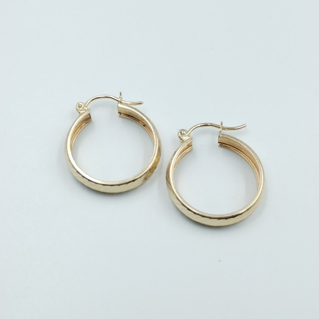 ARETES ARRACADAS LABRADAS 10K 2.3 GR (NUEVO)
