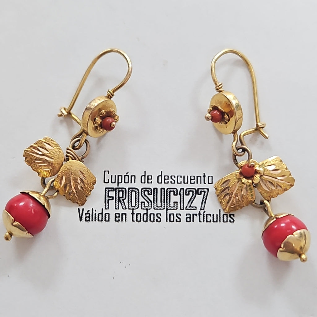 ARETES PAR ORO 8 K 3,80 GRMS (SEMINUEVO)