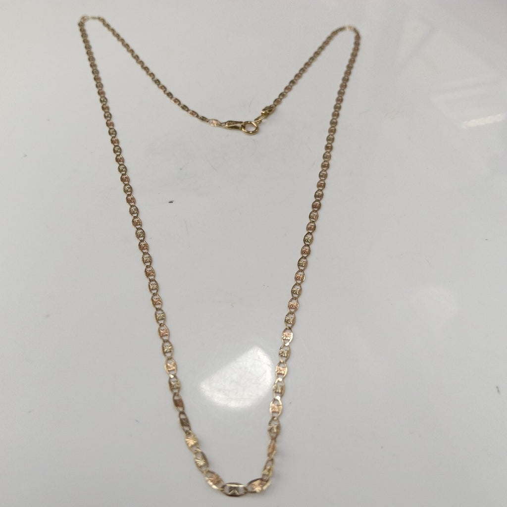 CADENA ORO, ORO COMBINADO 10 K 2.7 GRMS (SEMINUEVO)