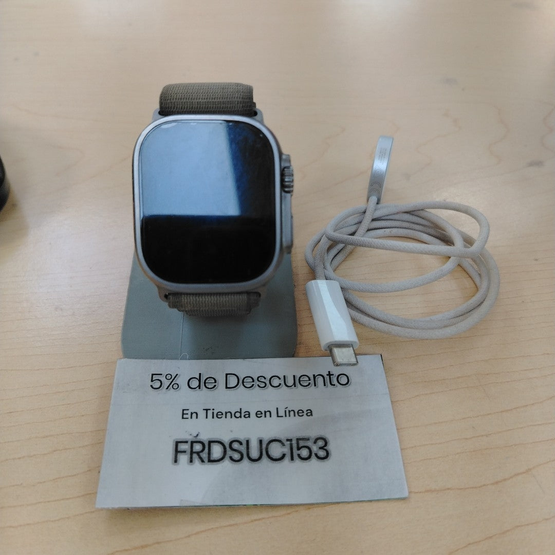 SMARTWATCH APPLE ULTRA 2 TITANIO A2986 49 MM GPS + CELULAR (SEMINUEVO)