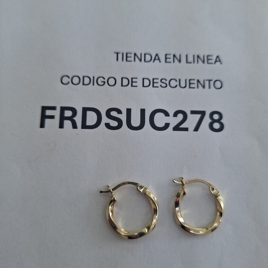 ARRACADAS ORO 10K 1.2 (NUEVO)